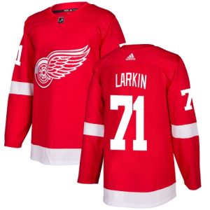 Herren Detroit Red Wings Eishockey Trikot Dylan Larkin #71 Authentic Rot Heim